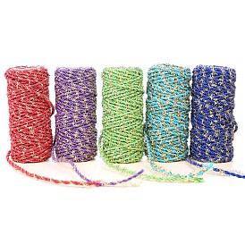 Hilos de hilo de algodón, cordón de macramé, hilos decorativos, para la artesanía bricolaje, envoltura de regalos y fabricación de joyas