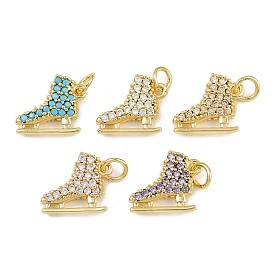 Латунные микро проложить кубического циркония прелести, коньки, с целью перехода в кольце, стойки покрытие, без кадмия и без свинца, долговечный, золотые