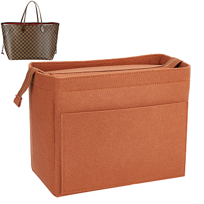 Вставки-органайзеры для кошельков из шерстяного фетра, формирователь сумок и тотализаторов, с застежкой-молнией