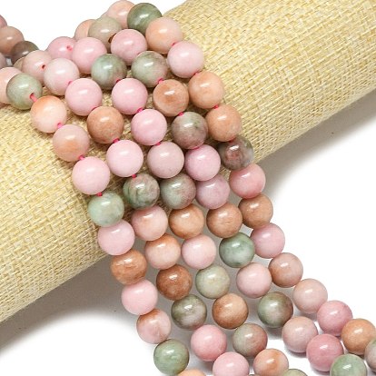 Натуральный Malaysia нефритовые бусы пряди, окрашенная и подогревом, круглые