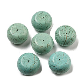 Perles de turquoise naturelles, rondelle