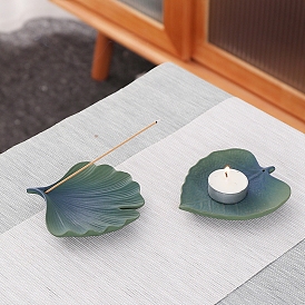 Leaf Ceramic Incense Burners Holder, Aromatherapy Furnace Home Decor