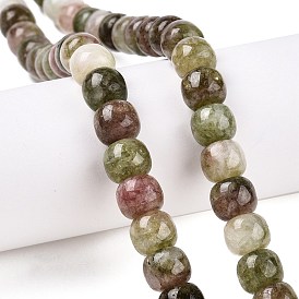 Dyed Natural White Jade Beads Strands, Barrel