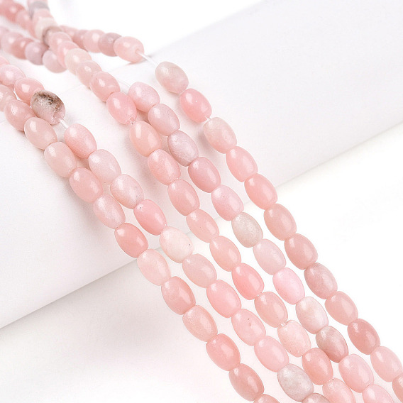 Натуральный розовый опал бусы пряди, рис