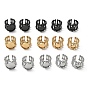 304 Stainless Steel Cuff Ring Components, Round Bezel Pad Ring Setting