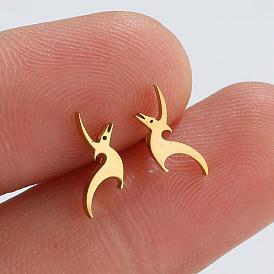 Dinosaur Stud Earrings - Cute Animal Jewelry for Summer Fashion