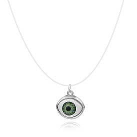 Dragon Eye Alloy with Glass Pendant Necklace