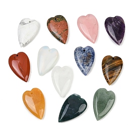 Природные и синтетические смешанные подвески драгоценных камней, любовные сердечные прелести, смешанные окрашенные и неокрашенные