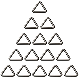 20 шт. треугольные соединительные кольца из сплава, 3 образные пряжки