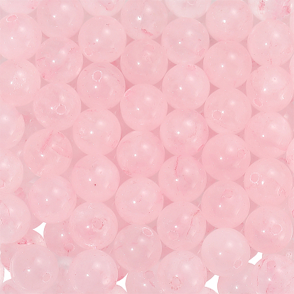 120 шт. Бусины из натурального розового кварца, круглые