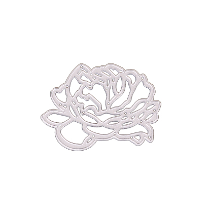 Carbon Steel Cutting Dies Stencils, for DIY Scrapbooking/Photo Album, Decorative Embossing DIY Paper Card, Lotus