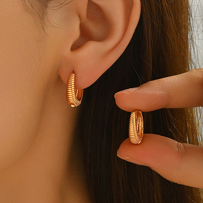 Латунные серьги обруча