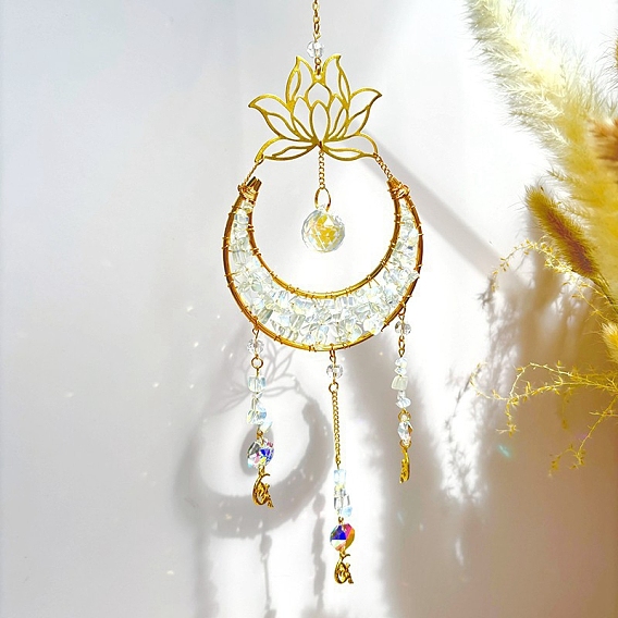 Опальные подвесные украшения, подвесные украшения для домашней спальни, цветок