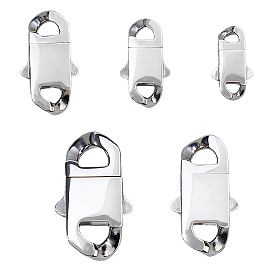 5 шт. 5 стили байонетные застежки из нержавеющей стали, плоское отверстие