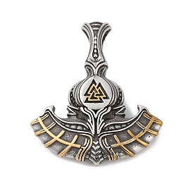 316 большие подвески из хирургической нержавеющей стали, молот Тора с подвеской из валкнута