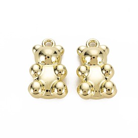 Crémaillère pendentifs en alliage placage, sans cadmium et sans plomb, ours