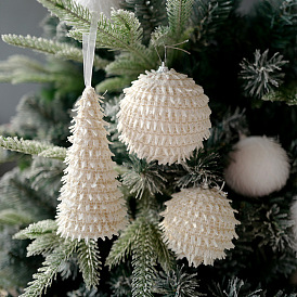 Decoración colgante de espuma con purpurina, bling adornos colgantes para árboles de navidad, para regalo de fiesta decoración del hogar