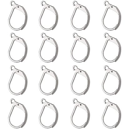 304 из нержавеющей стали выводы Leverback серьги, с петлей