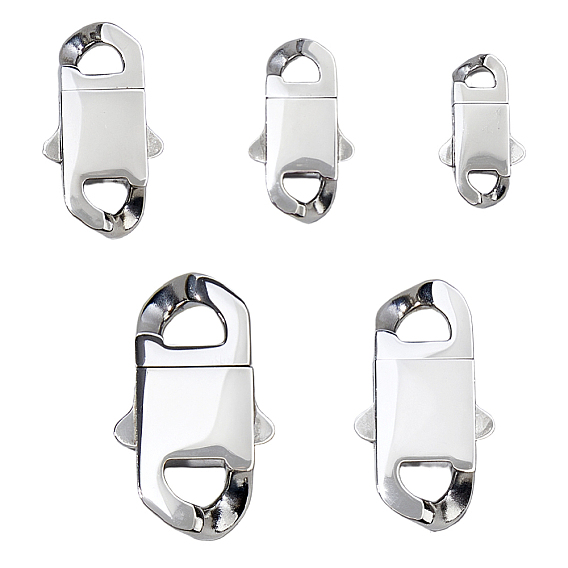 5 шт. 5 стили байонетные застежки из нержавеющей стали, плоское отверстие