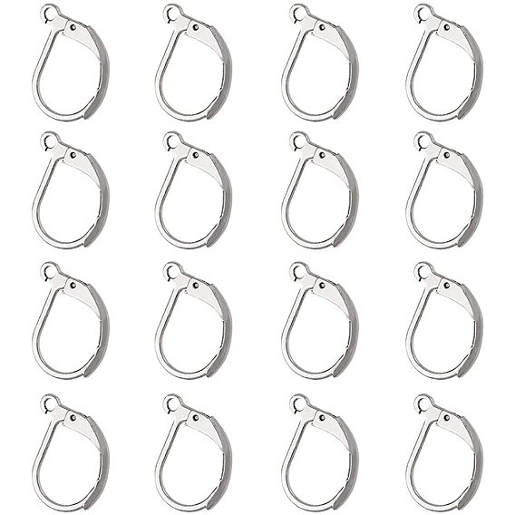 304 из нержавеющей стали выводы Leverback серьги, с петлей