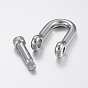 304 Stainless Steel D-Ring Anchor Shackle Clasps, For Bracelets Making