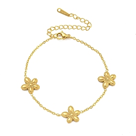 Brass Pendants Bracelets for Women, Flower