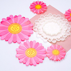 DIY Daisy Cup Mat Silicone Molds, Coaster Molds, Resin Casting Molds