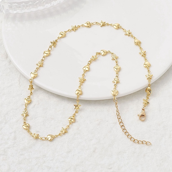 304 ожерелья из нержавеющей стали в форме сердца и звезды