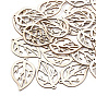 Undyed Wood Pendants, Leaf