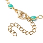 Real 18K Gold Plated Brass Enamel Heart Link Chain Bracelets