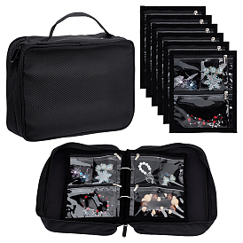 Полиэстеровые мешочки для хранения ювелирных изделий с ручками и ПВХ-пленкой внутри., прямоугольные