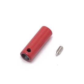 Zinc Alloy Coed Ends, with Screw, Round Tube