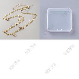 Bohemian Natural Shell & Plastic Imitation Pearl Tassel Chain Belts, Summber Beach Iron Chain Belts