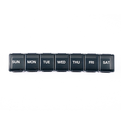 Polypropylene(PP) Extra Large Weekly Pill Organizer, 7 Day Pill Cases, for Vitamin Fish Oil Supplements