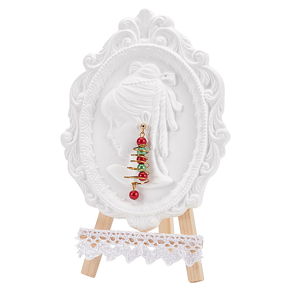 Wood and Gypsum Photo Frames, Table Top Picture Frames, for Arts and Crafts DIY Painting Projects