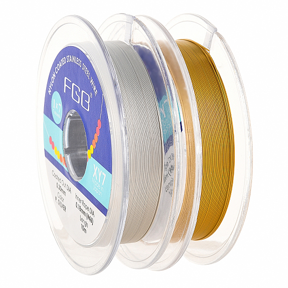 Nylon Coated Stainless Steel Wire, for Jewelry Making, with Spool