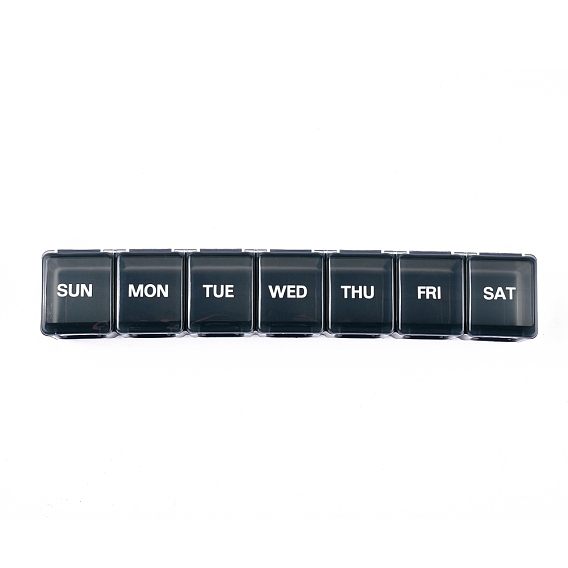 Polypropylene(PP) Extra Large Weekly Pill Organizer, 7 Day Pill Cases, for Vitamin Fish Oil Supplements