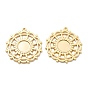 Латуни кабошон настройки подвески, без кадмия, без никеля и без свинца, плоско-круглые