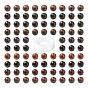 100Pcs 8mm Natural Polychrome Jasper/Picasso Stone/Picasso Jasper Beads, with 10m Elastic Crystal Thread, for DIY Stretch Bracelets Making Kits