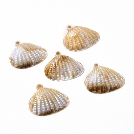 Acrylic Pendants, Imitation Gemstone Style, Shell