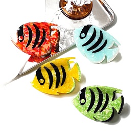 Заколки-коготки из ацетата целлюлозы в форме рыбы, аксессуары для волос для женщин девушки густые волосы