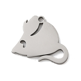 201 прелести нержавеющей стали, лазерная резка, мышь очарование, анти-тускнение