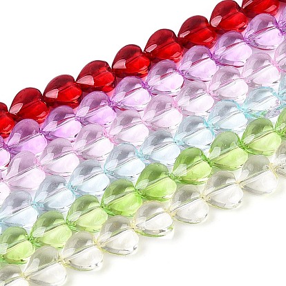 Краска для выпечки, прозрачные стеклянные бусины, нити, сердце