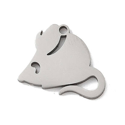 201 прелести нержавеющей стали, лазерная резка, мышь очарование, анти-тускнение