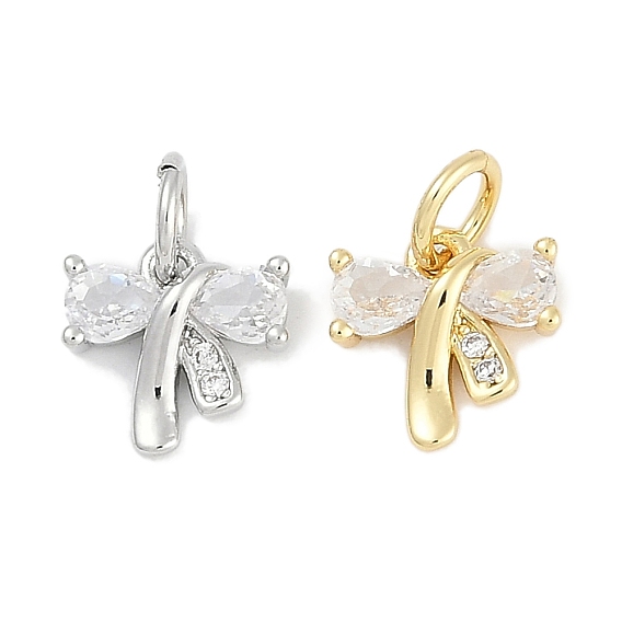 Стойки обшивки латунные подвески, с кубического циркония, бантом прелести, долговечный, без свинца и без кадмия, с целью перехода в кольце