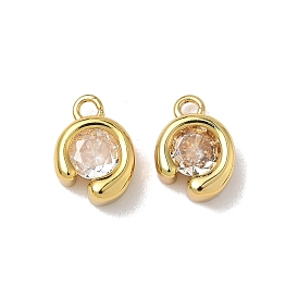 Латунные микро проложить кубического циркония прелести, плоско-круглые, стойки покрытие, долговечный, без кадмия и без свинца