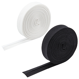 Nbeads 2 rollos 2 cintas de cinta de sarga de algodón de color, cintas de espiga, para coser manualidades