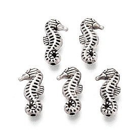 Сплавочные овальные бусины тибетского стиля , морской конек