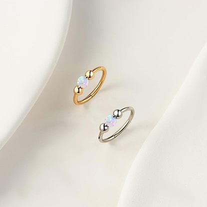 316l хирургическая нержавеющая сталь и шарообразные кольца для носа кошачий глаз, хрящевые серьги