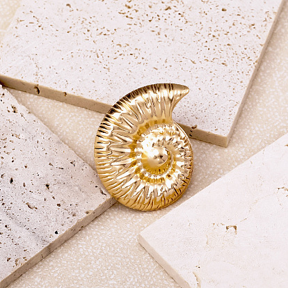 Iron Conch Shape Cuff Open Rings for Women
